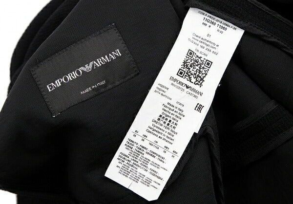 EMPORIO ARMANI Poly Snap Button Jacket Black Size 56