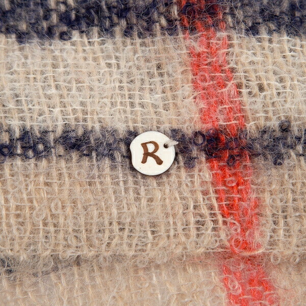 45rpm Wool Check Pattern Scarf Beige