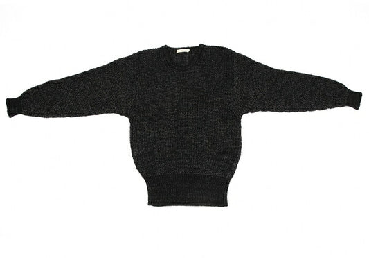 JURGEN LEHL Wool Blend Low Gauge Knit Sweater Black Size M