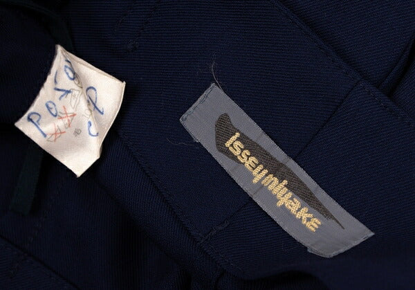 ISSEY MIYAKE Wool Wrap A-line Skirt Navy Size M
