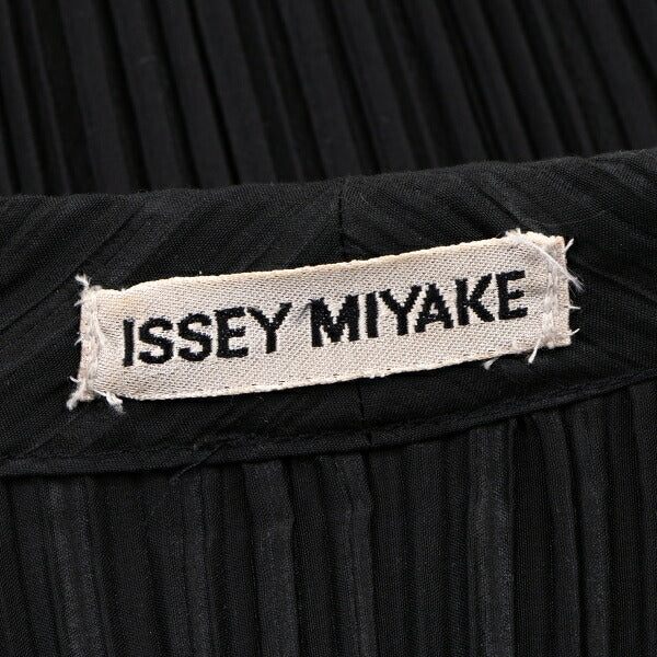 ISSEY MIYAKE Pleated Double Button Jacket Black Size M