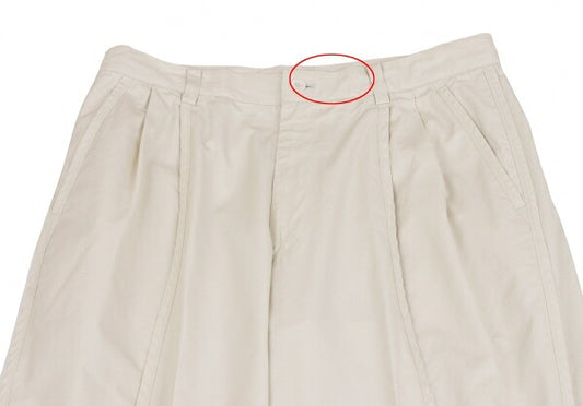 ISSEY MIYAKE MEN Cotton Outseam Pants Off-White Size L