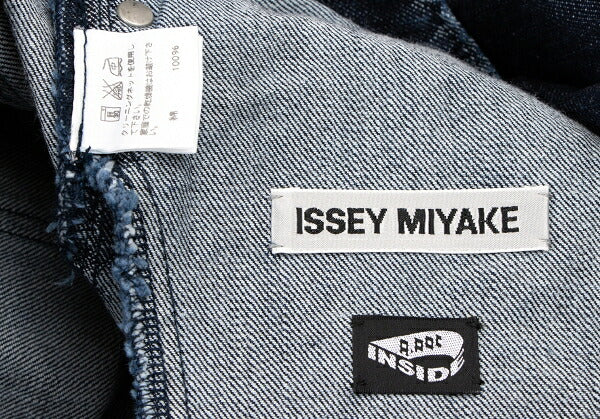 ISSEY MIYAKE MEN Dyed Trim Faded Weave Jeans Indigo Size 1
