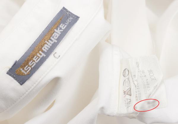 ISSEY MIYAKE MEN Contrasting Placket Shirt White Size L