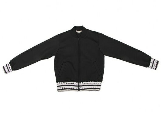 COMME des GARCONS Poly Lace Hem Jacket Black Size XS