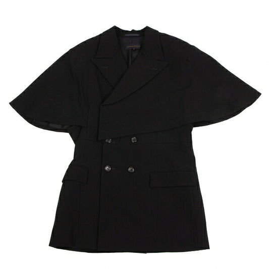 COMME des GARCONS Wool Double-Breasted Jacket Blk Size M
