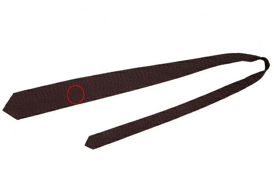 Jean Paul GAULTIER HOMME Crocodile Pattern Weave Tie Red
