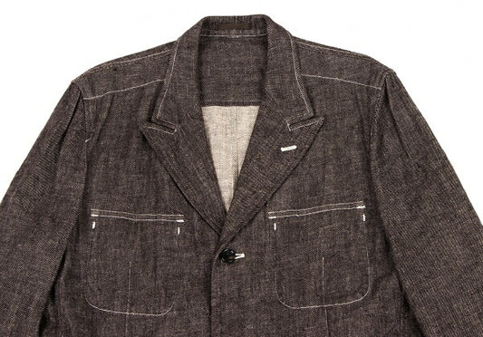 COMME des GARCONS HOMME Linen Cotton Jacket Brown Size S