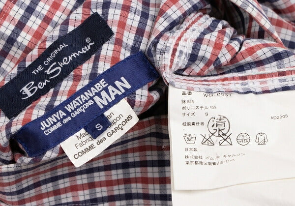 JUNYA WATANABE MAN Ben Sherman Check Shirt Blue Size S