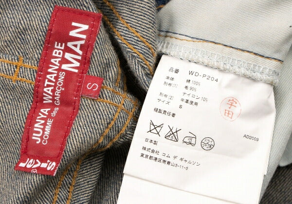 JUNYA WATANABE MAN CDG x Levi's 505 Check Denim Blue Size S