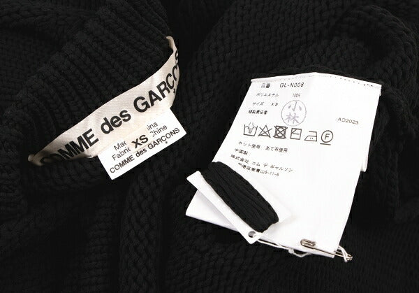 COMME des GARCONS 23AW Applique Sweater Black Size XS