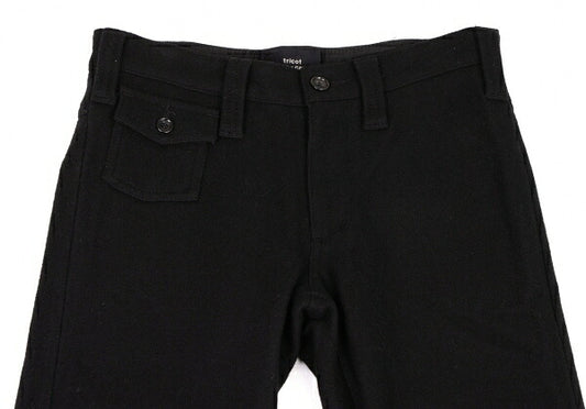 COMME des GARCONS Wool Felt Pocket Design Pants Black Size S