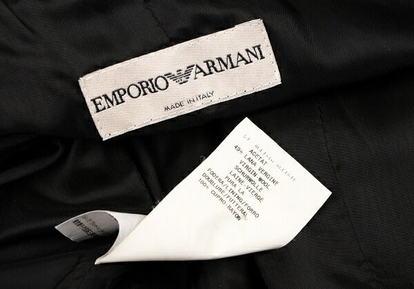 EMPORIO ARMANI Wool Blend Slanted 1-Button Jacket Size 38