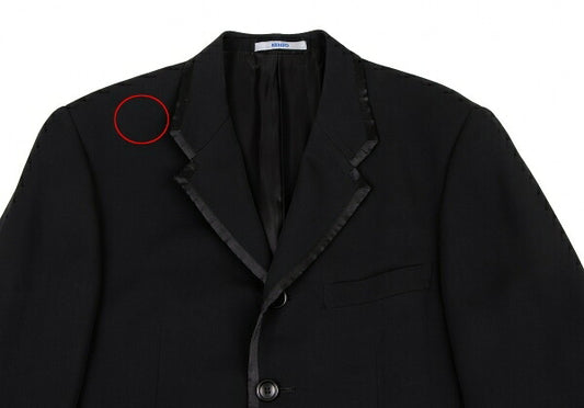KENZO Black Wool Rayon Piping Jacket Size 2
