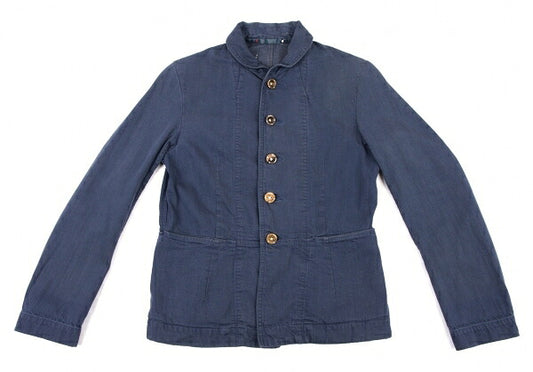 45rpm R umii Indigo Dye Shawl Collar Jacket Blue Size 2