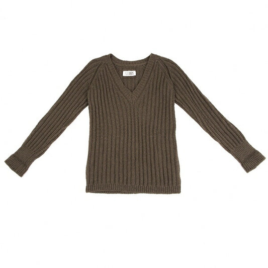 Maison Martin Margiela Wool V-Neck Sweater Brown Size S