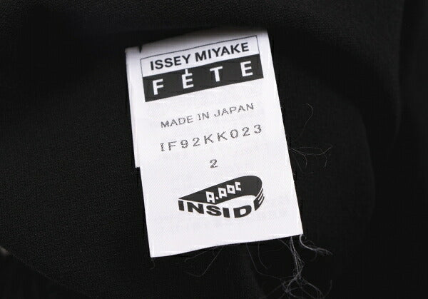 ISSEY MIYAKE FETE A-POC INSIDE Fringe Top Black Size 2