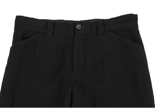 COMME des GARCONS Garment Dyed Wool Wide Pants Black Size M