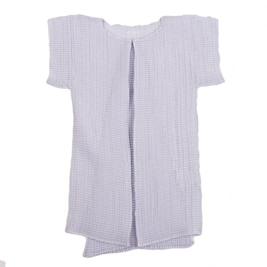ISSEY MIYAKE Pleated Stretch T-Shirt Purple Size 2