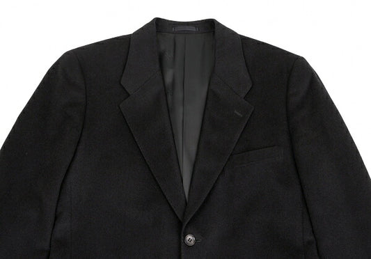 Papas Angora Wool 2B Brushed Jacket Black Size 48M