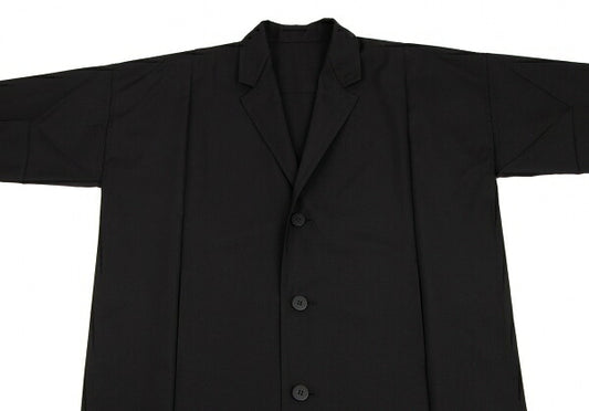 ISSEY MIYAKE IM MEN FLAT S/S 23 Pleated Coat Black Size 3