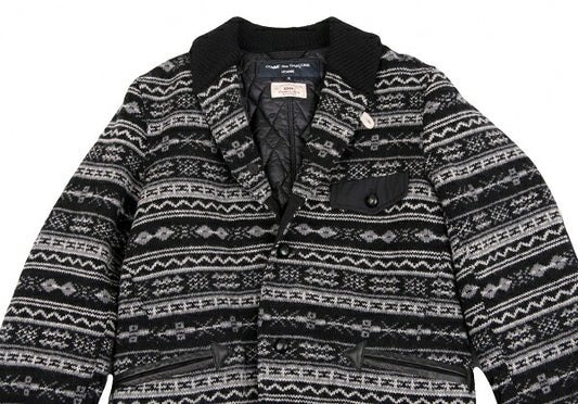 gim x COMME des GARCONS HOMME Nordic Padded Knit Jacket Size S