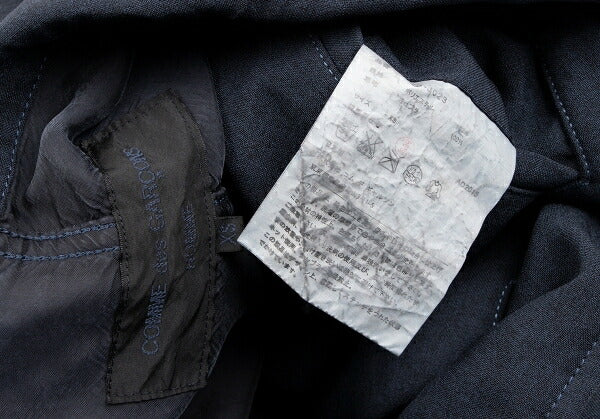 COMME des GARCONS HOMME Garment Dyed Jacket Navy Size XS