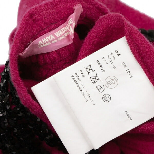 JUNYA WATANABE MAN PINK CDG Sequined Cardigan Pink Size S