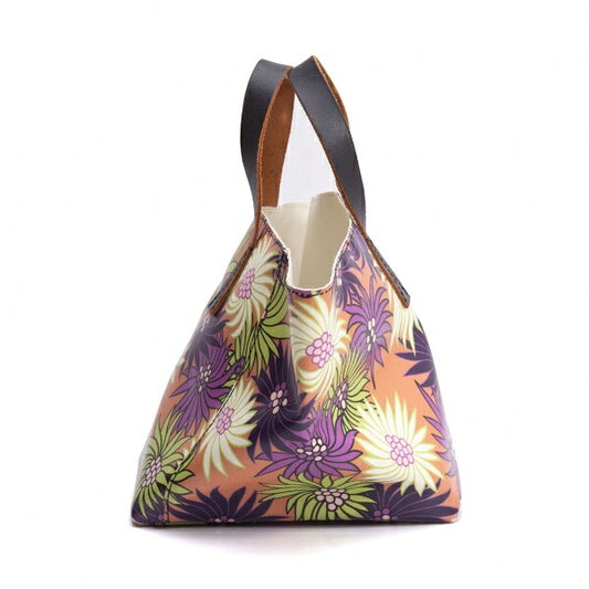 MARNI Vinyl Flower Handbag Multi-Color
