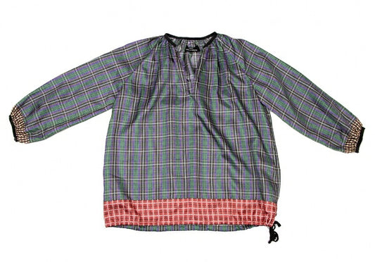 COMME des GARCONS Poly Drawcord Hem Blouse Purple Size M