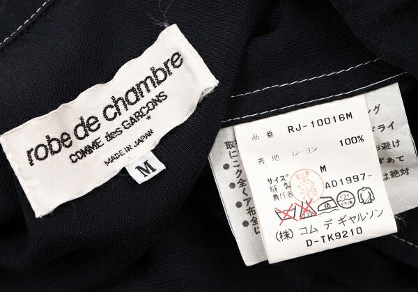 COMME des GARCONS Rayon Semi-Double Shirt Jacket Navy Size M