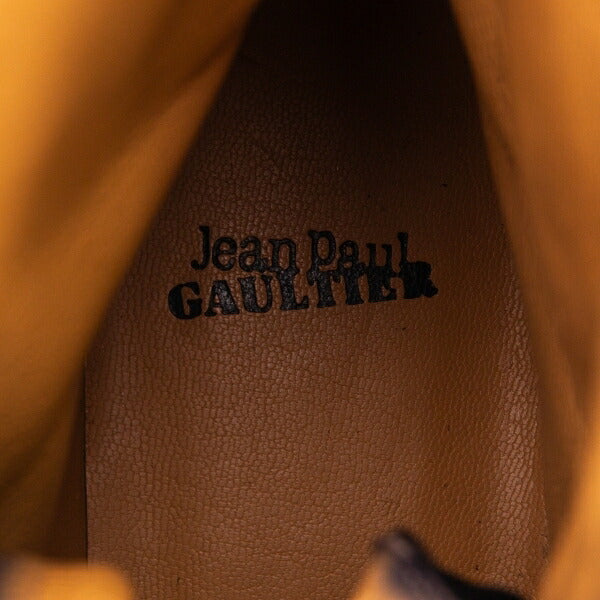 Jean Paul GAULTIER Embossed Logo Boots Black Size 36 (23cm)