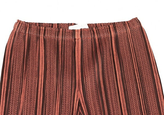 PLEATS PLEASE Multi Stripe Wide Pants Brown Size 1