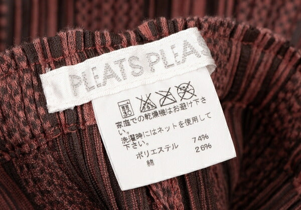 PLEATS PLEASE Multi Stripe Wide Pants Brown Size 1