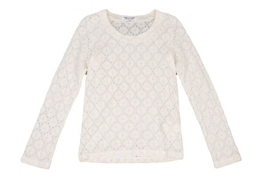COMME des GARCONS Processed Cotton Lace Shirt White Size XS