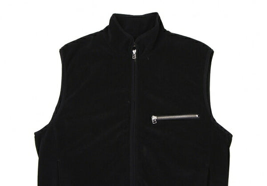 ISSEY MIYAKE MEN Fleece Zip Vest Black Size L