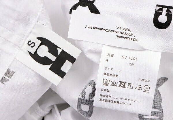 CDG 22AW Pokemon Character Logo Print Pants W/B Size S