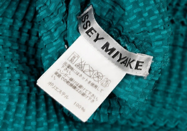 ISSEY MIYAKE Brushed Pleated High-Neck Top Blue Size 2