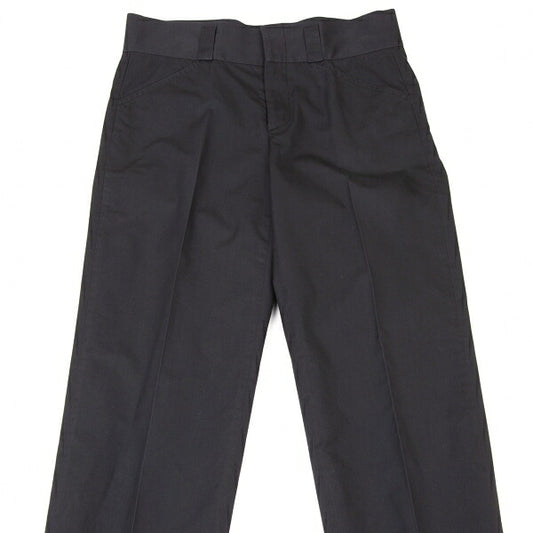 GUCCI Black Cotton Silk Center Press Pants Size 38