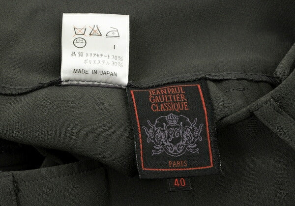 Jean Paul GAULTIER CLASSIQUE Triacetate Pants Khaki Size 40