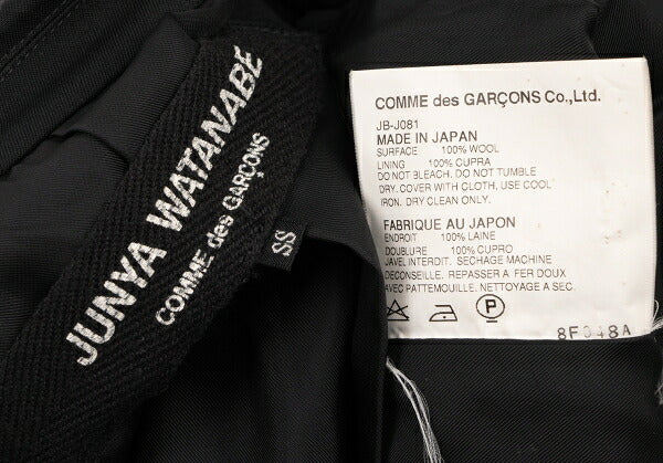 JUNYA WATANABE COMME des GARCONS Wool Jacket Black Size SS