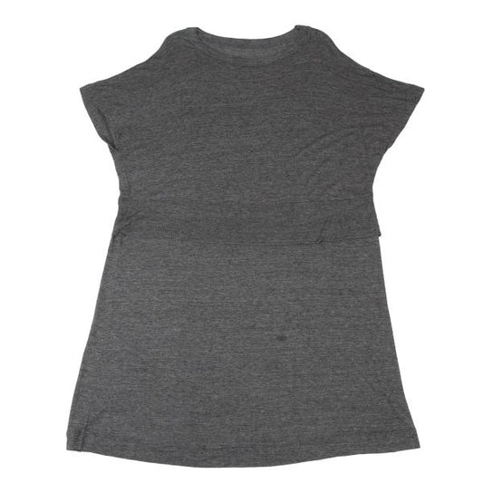 ISSEY MIYAKE HaaT Rayon Silk Layered 1/2 Dress Gray Size 2