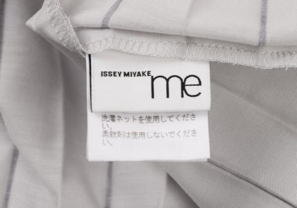 ISSEY MIYAKE me Polyester Pleated Box Blouse Gray Size F
