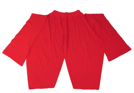 ISSEY MIYAKE A-POC INSIDE Red Side Drape Pants Size 2