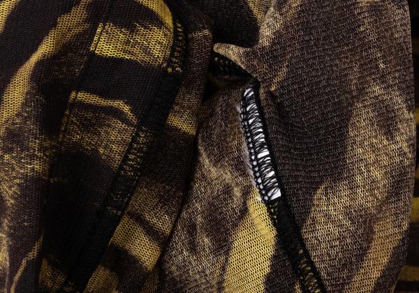 Jean Paul GAULTIER Leopard Power Net Shirt Brown Size S