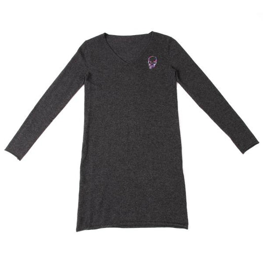 Lucien PellatFinet Cashmere Skull Knit Dress Size M