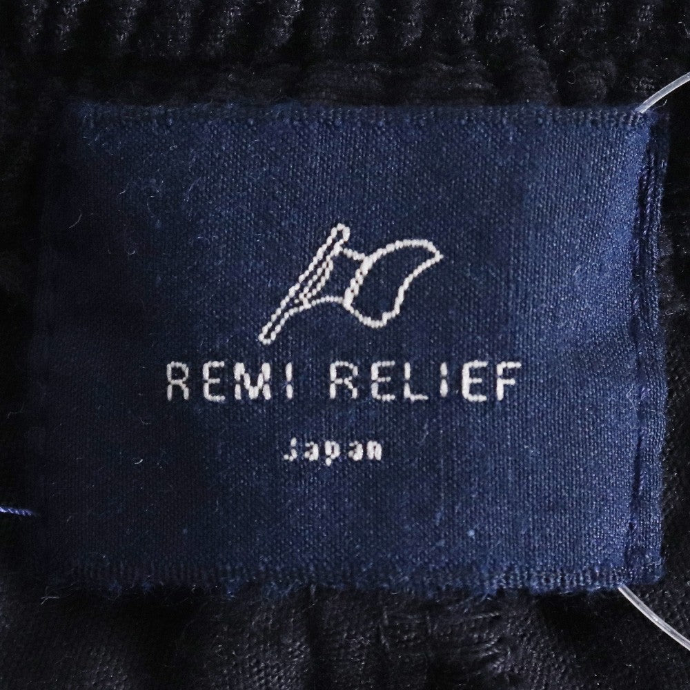 REMI RELIEF NAVY LABEL Corduroy Easy Shorts Black