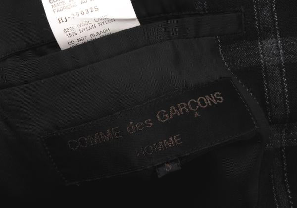 COMME des GARCONS HOMME Wool Nylon Check Jacket Size S