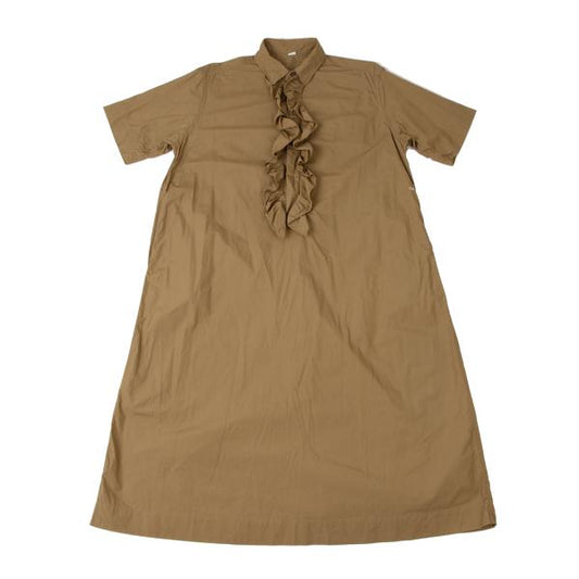 45rpm 45R Cotton Front Frill Dress Beige