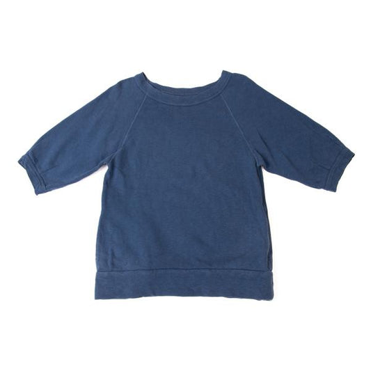 45rpm Cotton Raglan Sleeve Sweatshirt Blue